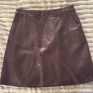 Zara Faux Leather mini skirt